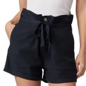 Hudson Paperbag short sz 31 NWOT linen blend in black $145